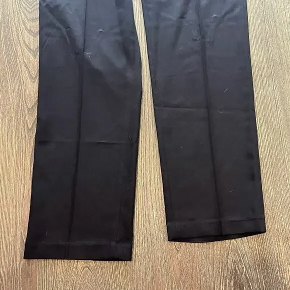 NWT Haggar Mens Dress Pants Straight Fit All Day Comfort Stretch Black Sz 32x32 - Picture 2 of 14